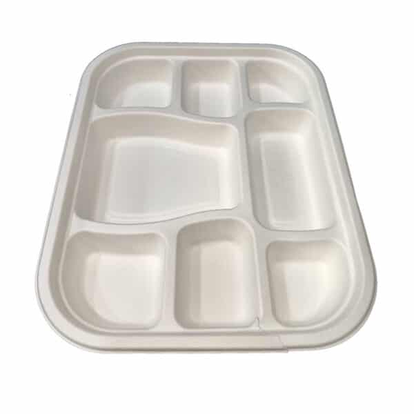 Square Plate 8 Compartment